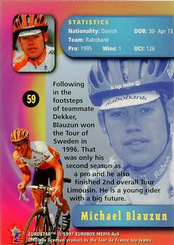 1997 Eurostar Tour de France #59 Michael Blauzun Back